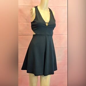 Black Express Dress with Cut-outs